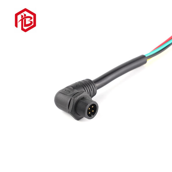 90 Degree Angled M14 Male Female Waterproof Connector 2pin to 9 Pin