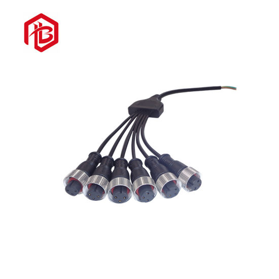 Male and Female 4pin Electrical Waterproof Y Connector for Underwater Light