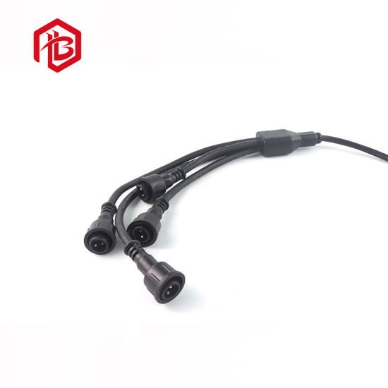 Rubber Cable with F Type Waterproof Nylon Y Connector