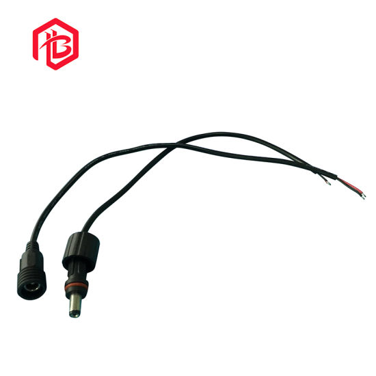 Black White Cable Size 2*0.3mm PVC DC Connector
