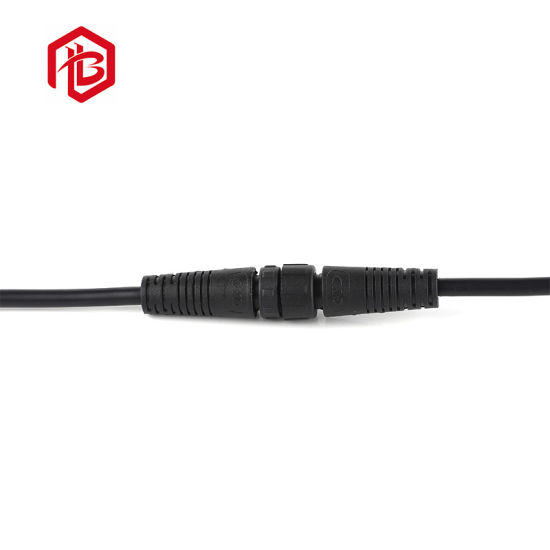 Black White 2 to 12 Pin IP68/IP69/IP67 Screw Fixing Wire Male and Female Waterproof Connector