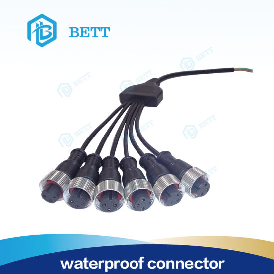 1 in 2-5 out LED Lights 3 Way Waterproof Y Connector