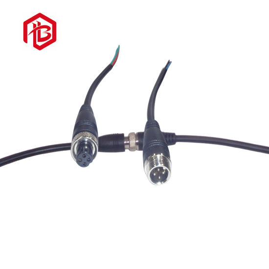 Gx12 Electrical Connector PVC Cable Splitter Waterproof Connector