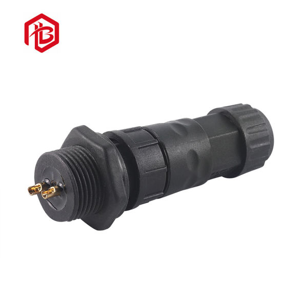 PVC/Rubber/Nylon Low Voltage Assembled Male and Female Panel Mount Connector
