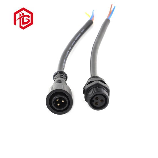 Black White PVC Large Panel Connector 2-8 Pin Male Female Plug