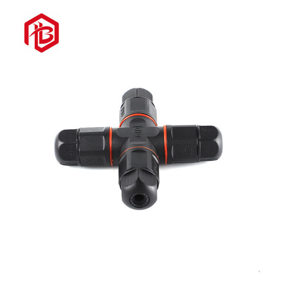 Hot Sale M20 X Type 4 Way Screw Type Waterproof Male Female Connector