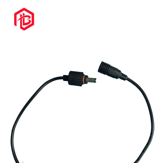 Electrical Waterproof PVC DC Nut Cap Connector Black Color