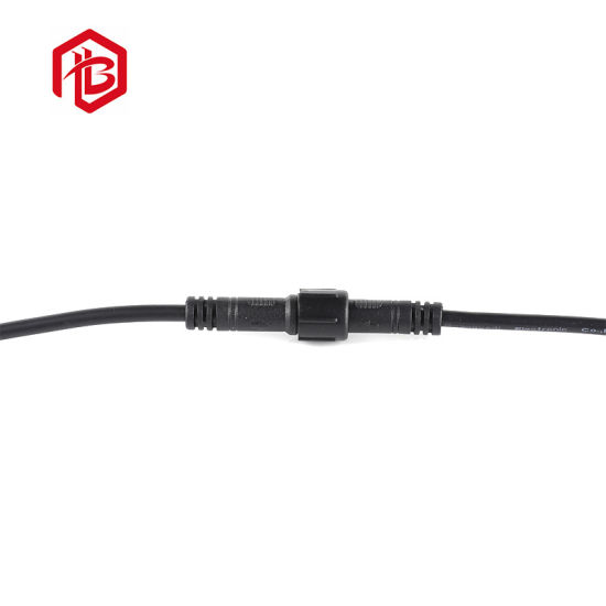 PVC/Nylon/Metal Waterproof Mini Standard Connector 3 Pin Plug